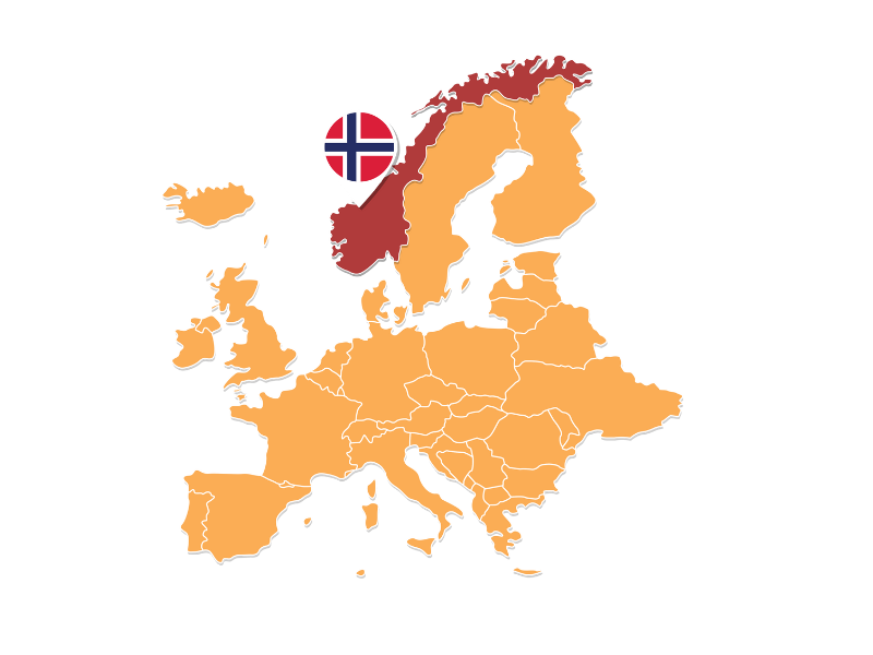 Map of Norway - Norwegian proverbs with English translations