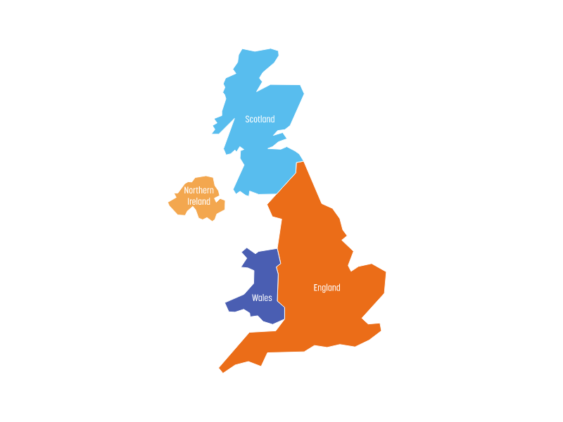 Map of Great Brittain