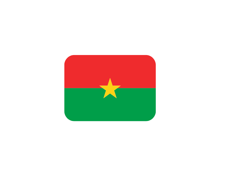 Flag of Burkina Faso with proverbs