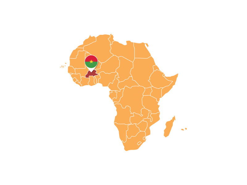 Map of Burkina Faso  - Burkinabé proverbs with English translations