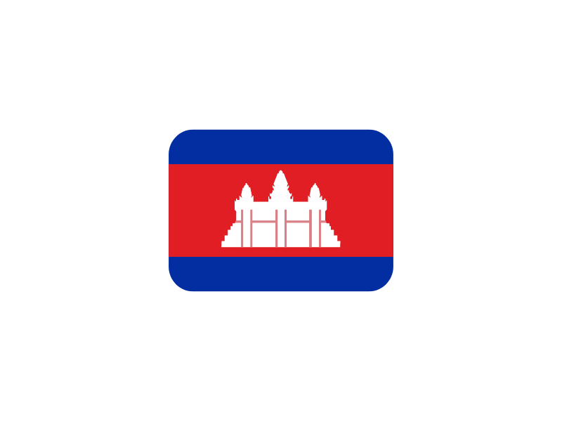 Cambodia flag image with proverbs