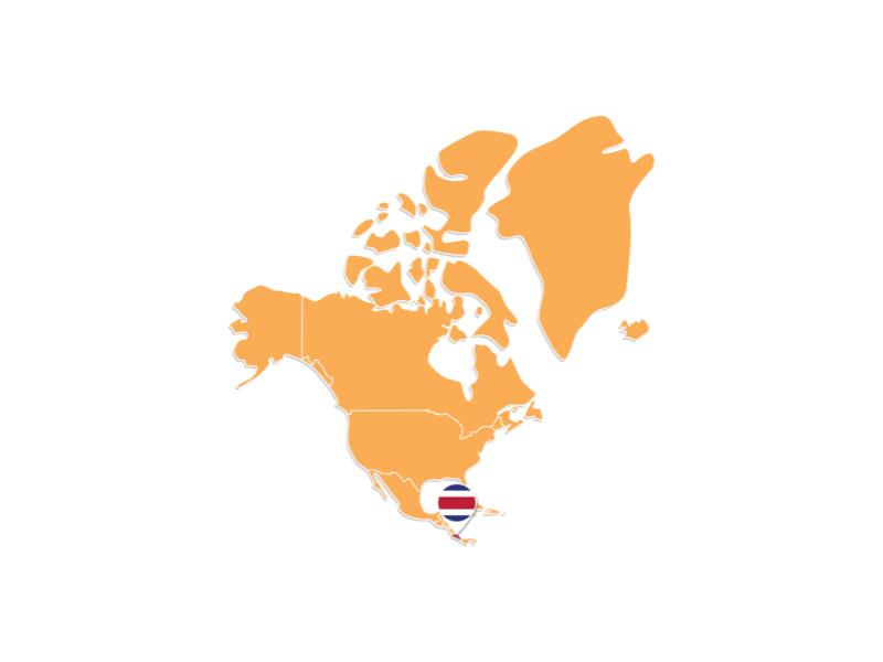 Map of Costa Rica