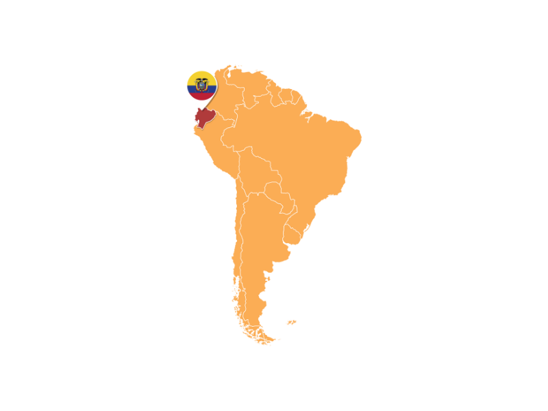 Map of Ecuador
