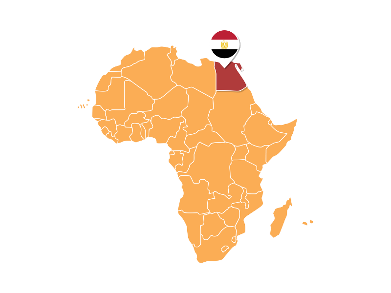 Map of Egypt - Egyptian proverbs with English translations