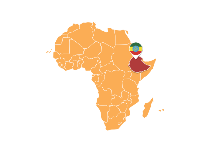 Map of Ethiopia