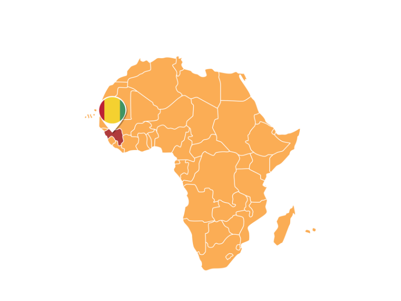 Map of Guinea - Guinean proverbs with English translations - French