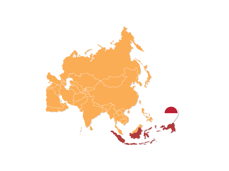 Map of Indonesia
