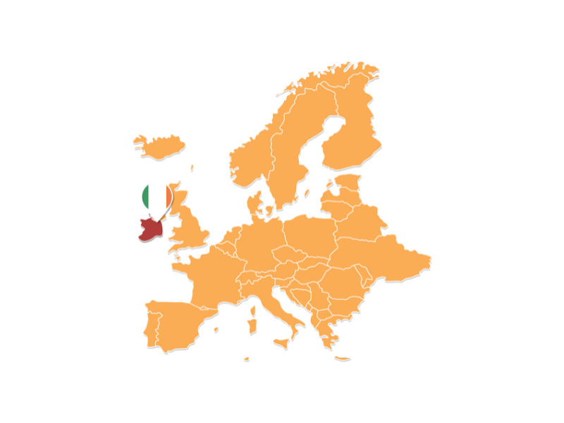 Map of Ireland