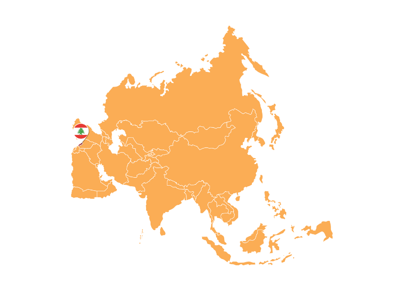 Map of Lebanon