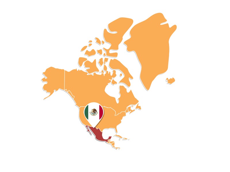 Map of Mexico with proverbs