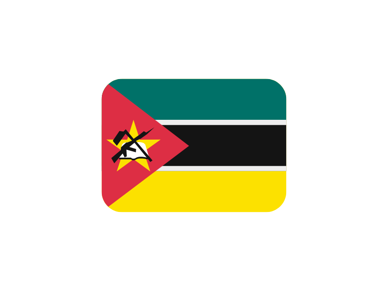 Mozambique flag image with proverbs
