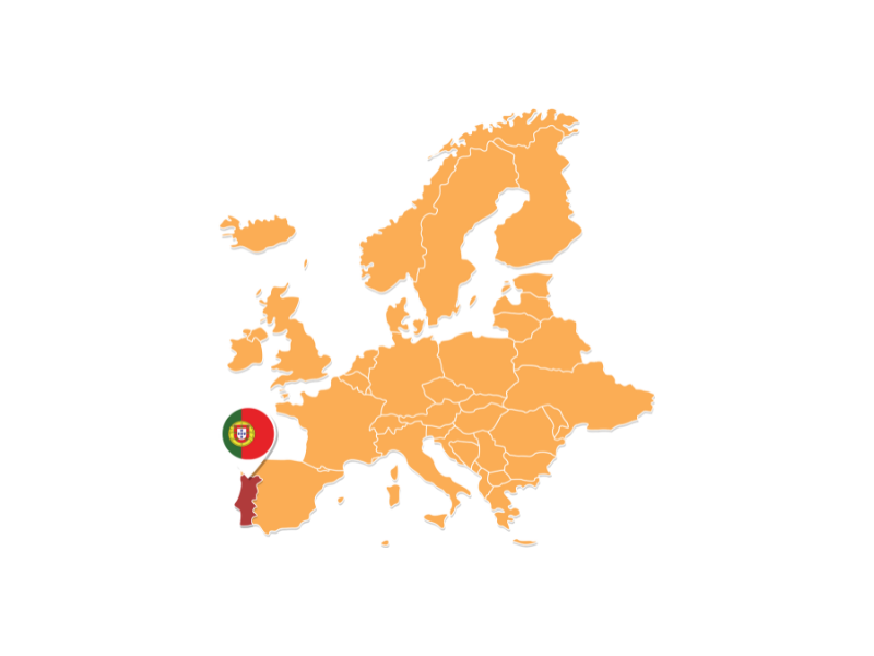 Map of Portugal