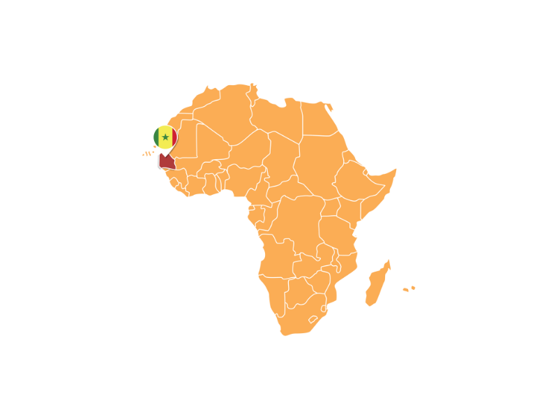 Map of Senegal