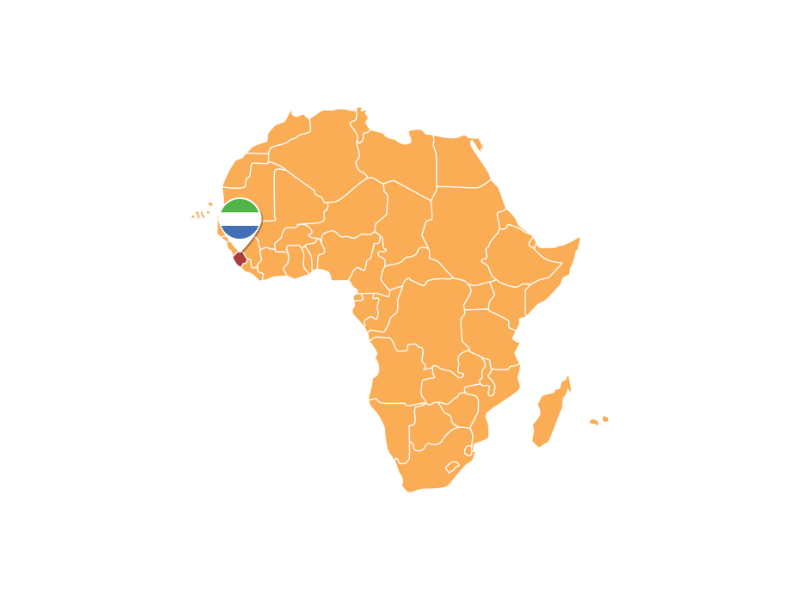Map of Sierra Leone