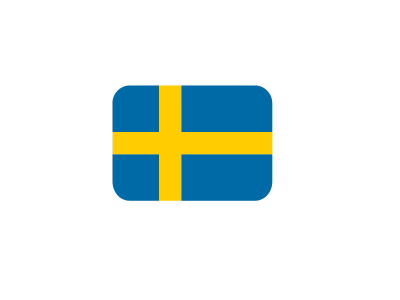 Sweden Flag with proverbs