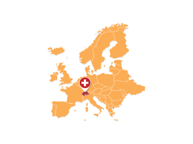 Map of Switzerland