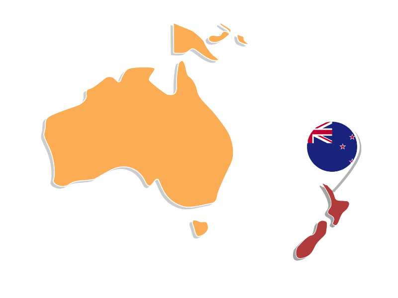 Map of New Zealand
