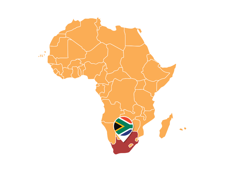 Map of South Africa