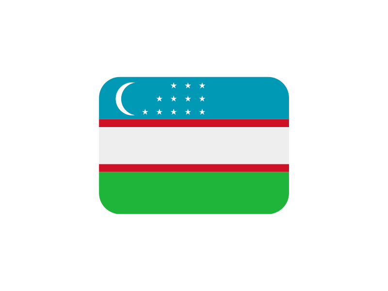 Uzbekistan flag image with proverbs