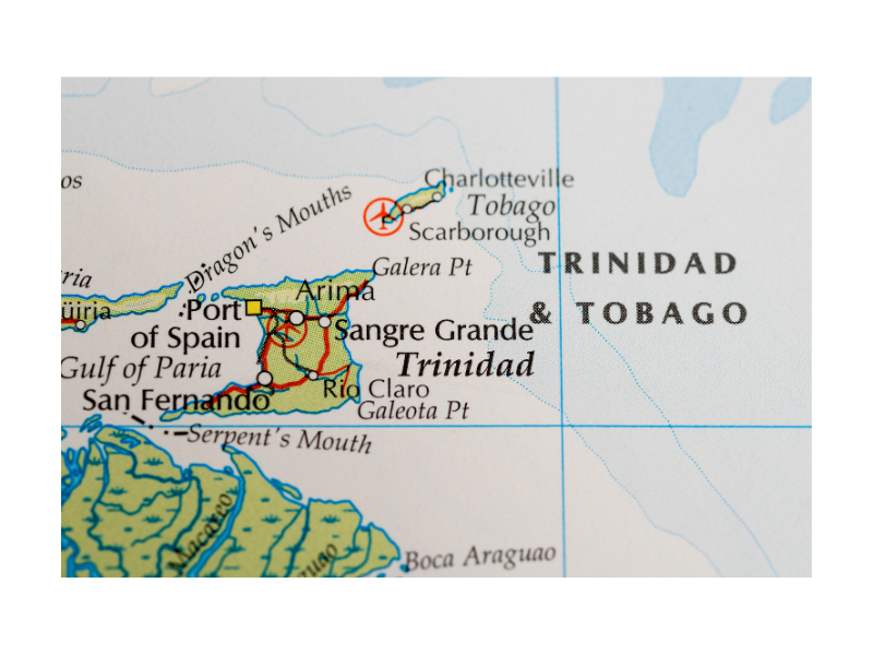 Map of Trinidad & Tobago
